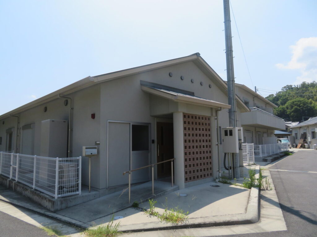 土庄町大部団地の平屋住宅