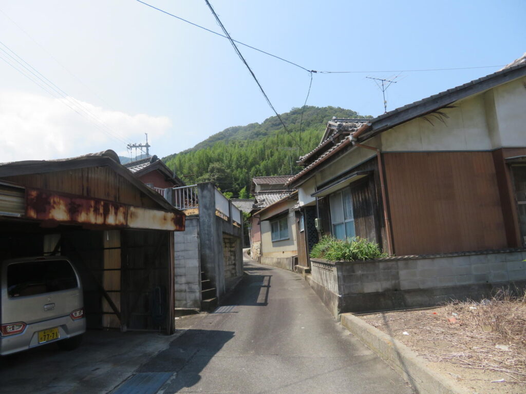 大部地区の細い生活道路